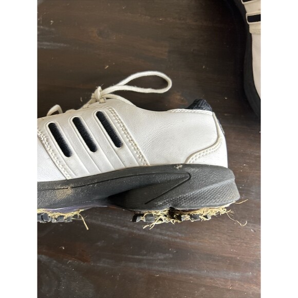 Adidas White Brown Z-Traxion Golf Shoes Oxford Style EVN791003 Men's Size 7.5 - Picture 6 of 11